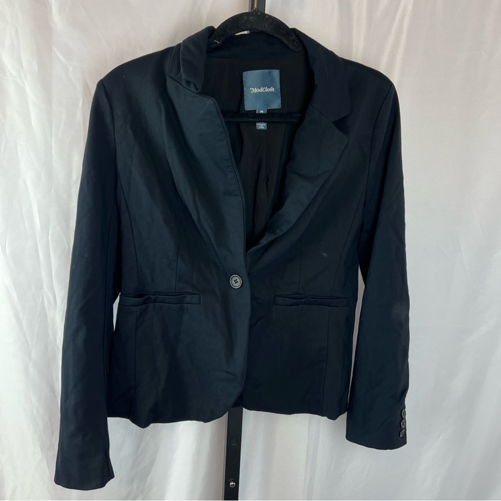 Modcloth One Button Closure Blazer Jacket, size Medium